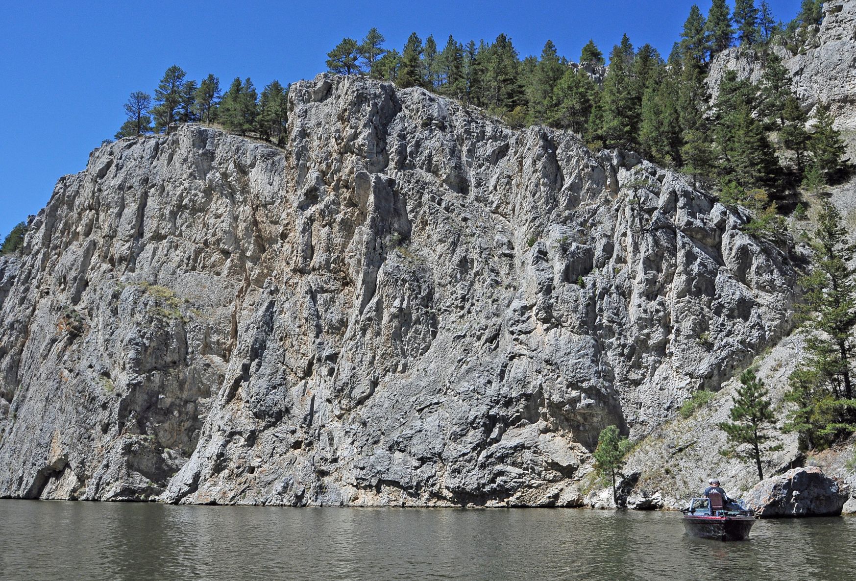 Imposing cliffs